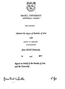 Mcgill - the mark richards diplomas